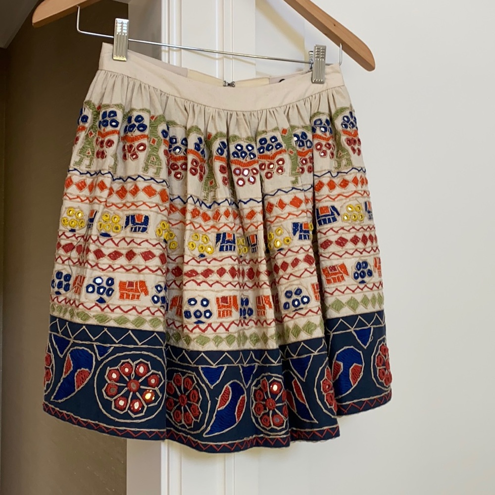alice + olivia embellished mini skirt